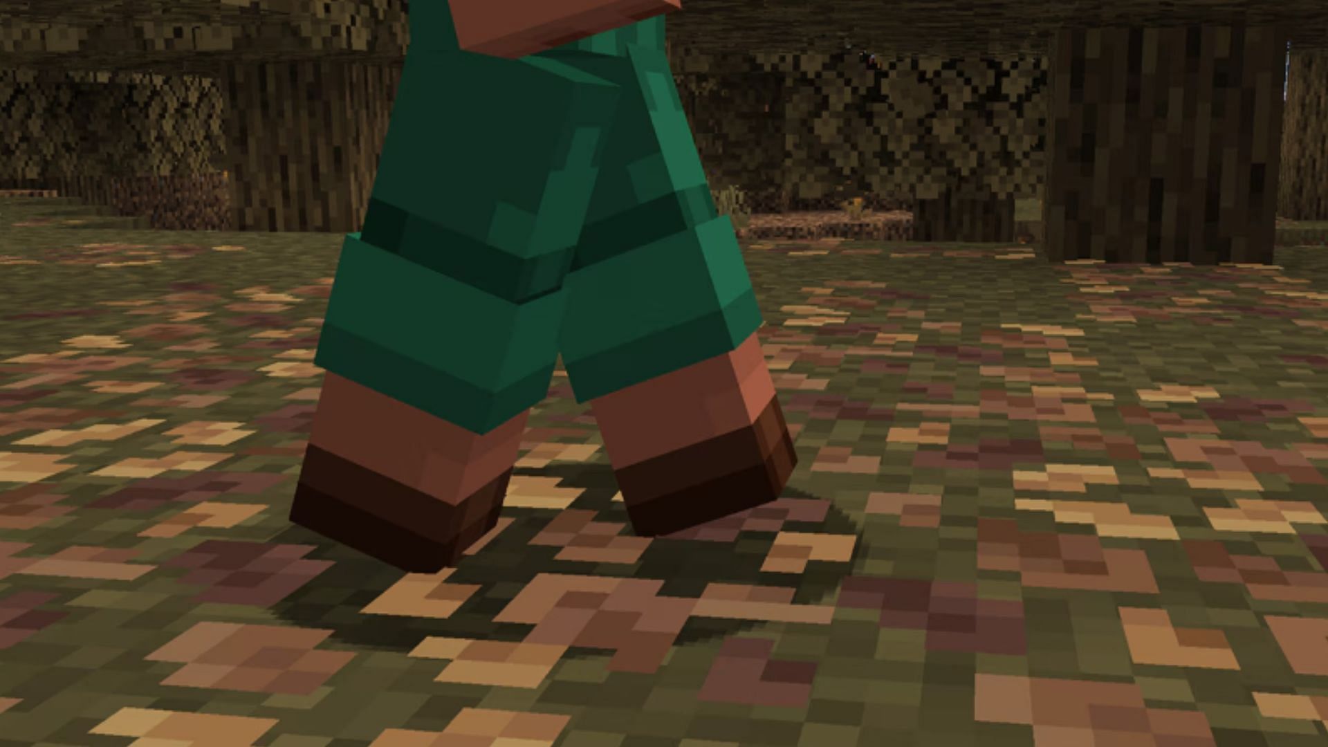 Leaf litter doesn't look good in all the different biomes (Image via Mojang Studios)